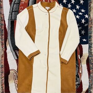 Susan Graver Mandarin Collar Fleece Overcoat (1X)